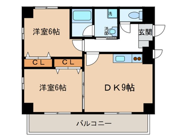 エンスイ－ト・Ｋの物件間取画像